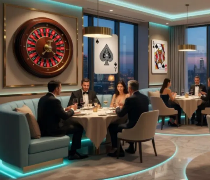 Stylová společenská událost v moderní casino restauraci Metro Casina